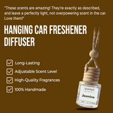 Jasmine-Car Diffuser-Scented by Carine Car Air Freshener Diffuser