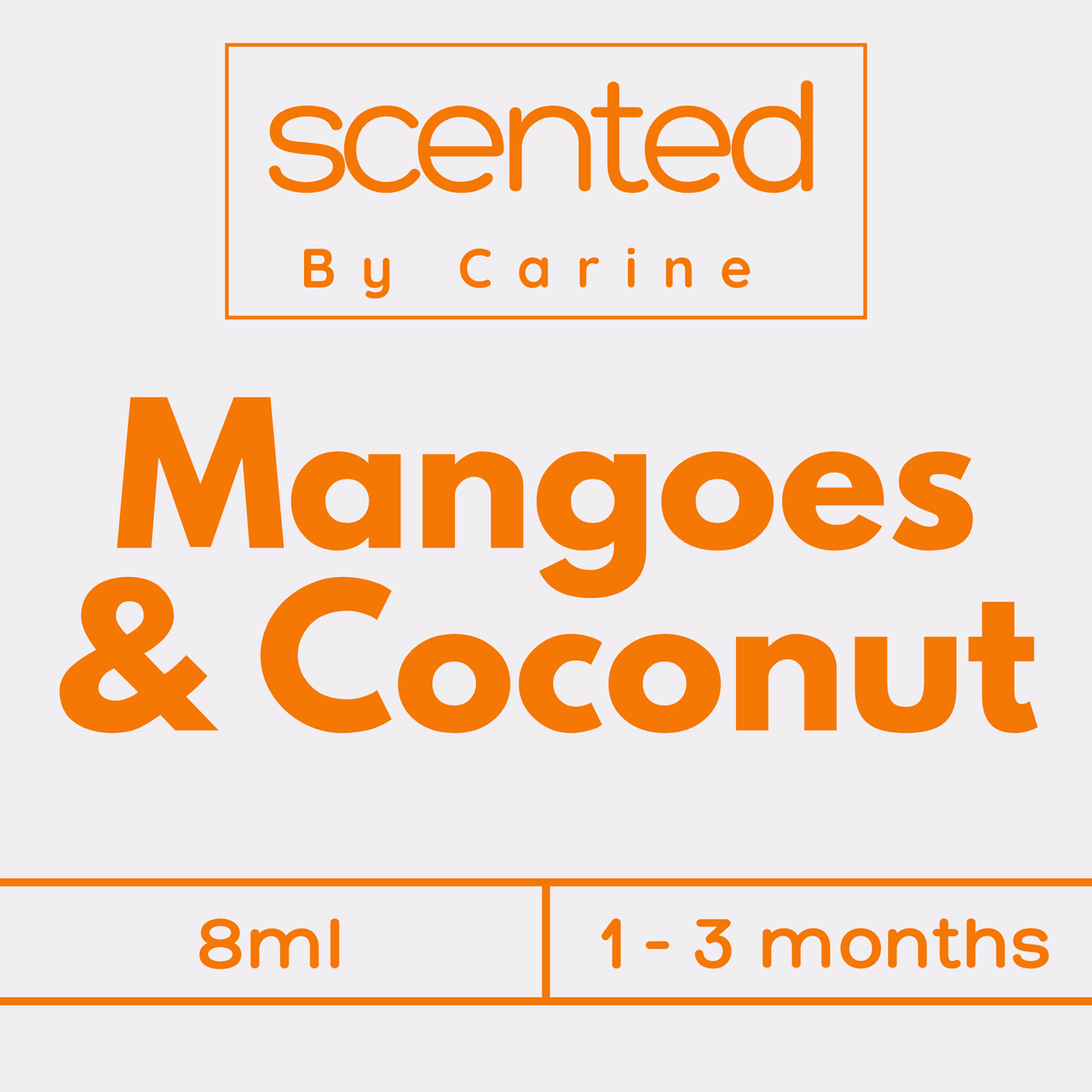 Mangoes & Coconut-Car Diffuser-Scented by Carine Car Air Freshener Diffuser