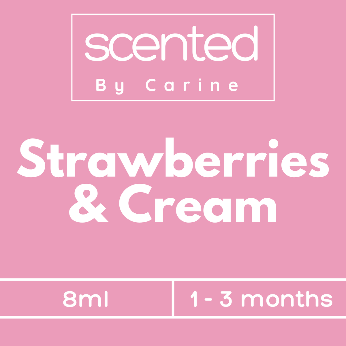 Strawberries & Cream-Car Diffuser-Scented by Carine Car Air Freshener Diffuser