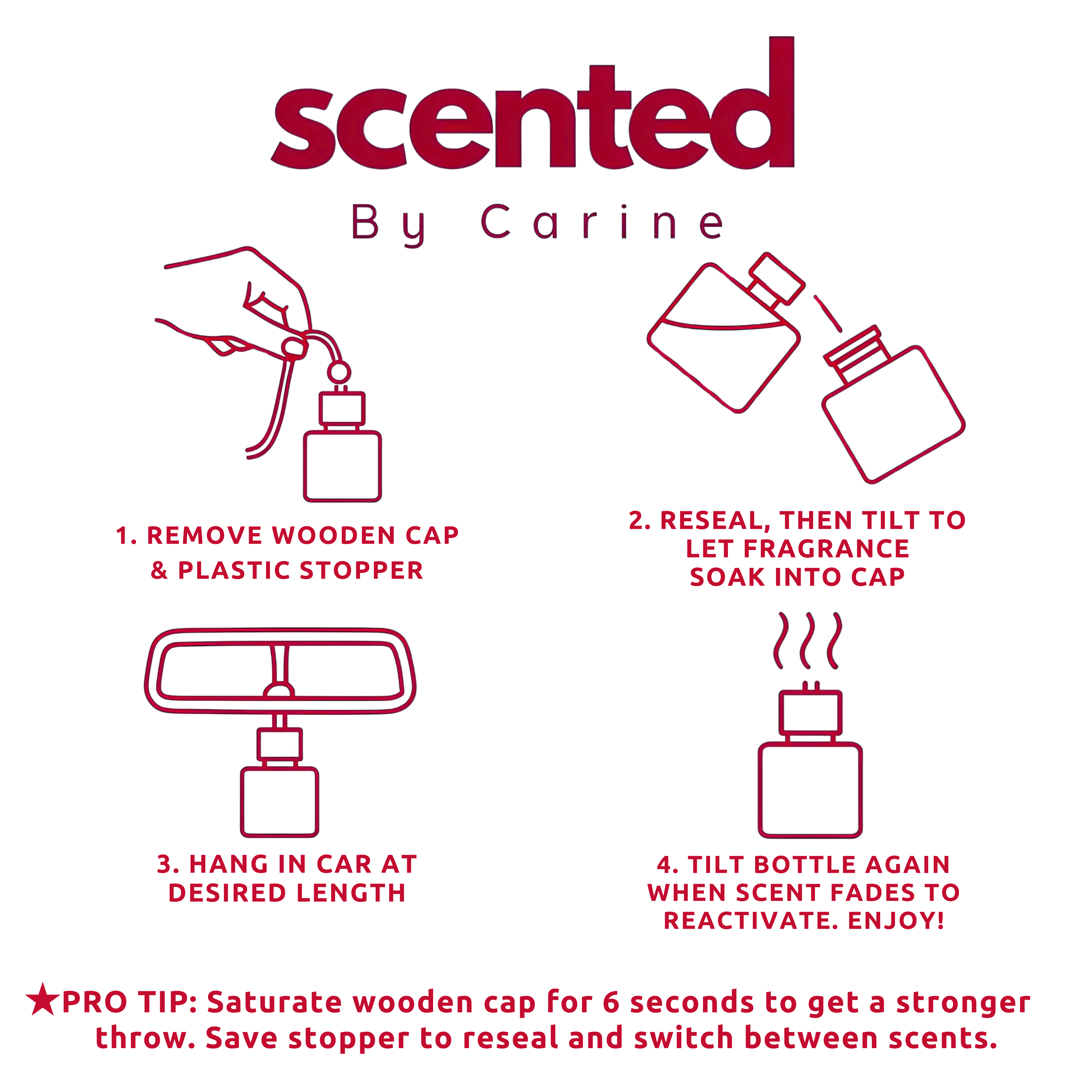 Winter Holiday Scented Car Fresheners