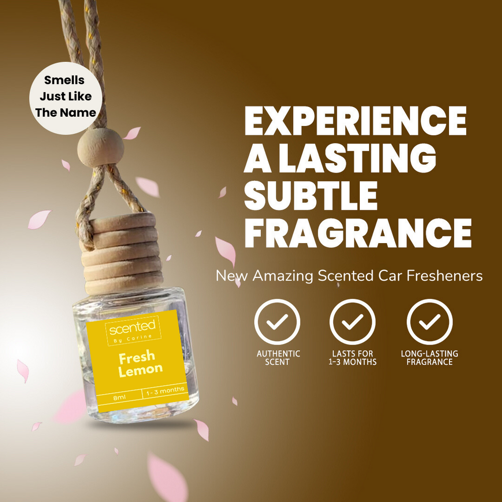 Fresh Lemon-Car Diffuser-Scented by Carine Car Air Freshener Diffuser