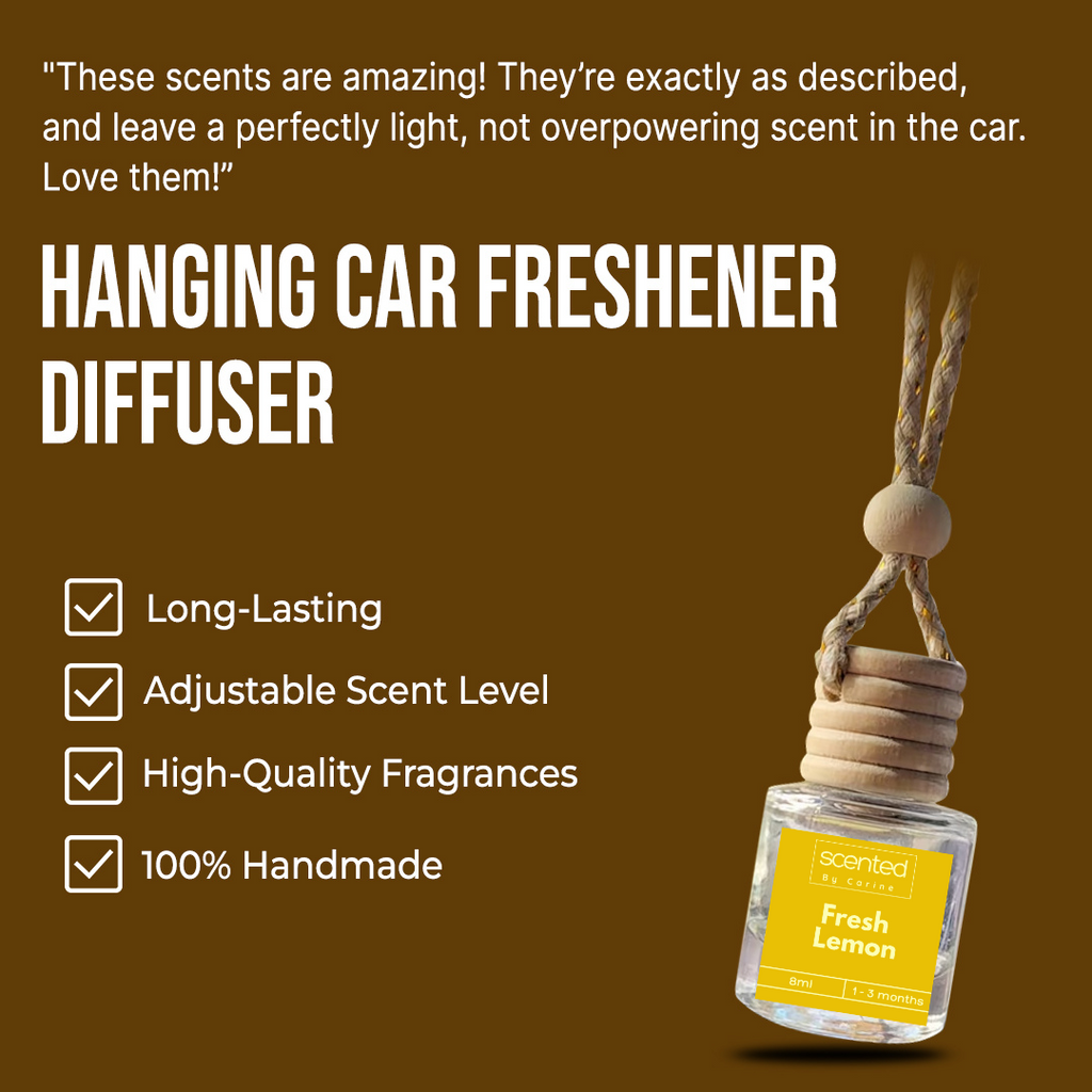 Fresh Lemon-Car Diffuser-Scented by Carine Car Air Freshener Diffuser