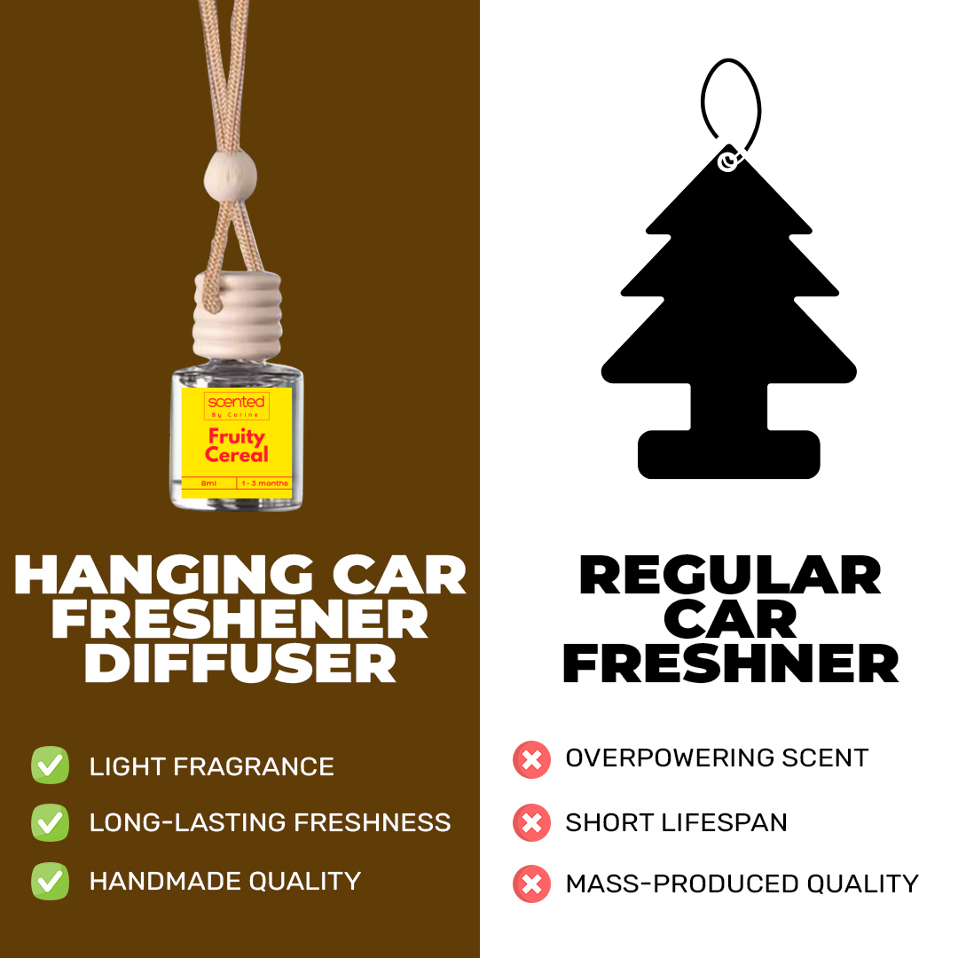 Fruity Cereal-Car Diffuser-Scented by Carine Car Air Freshener Diffuser