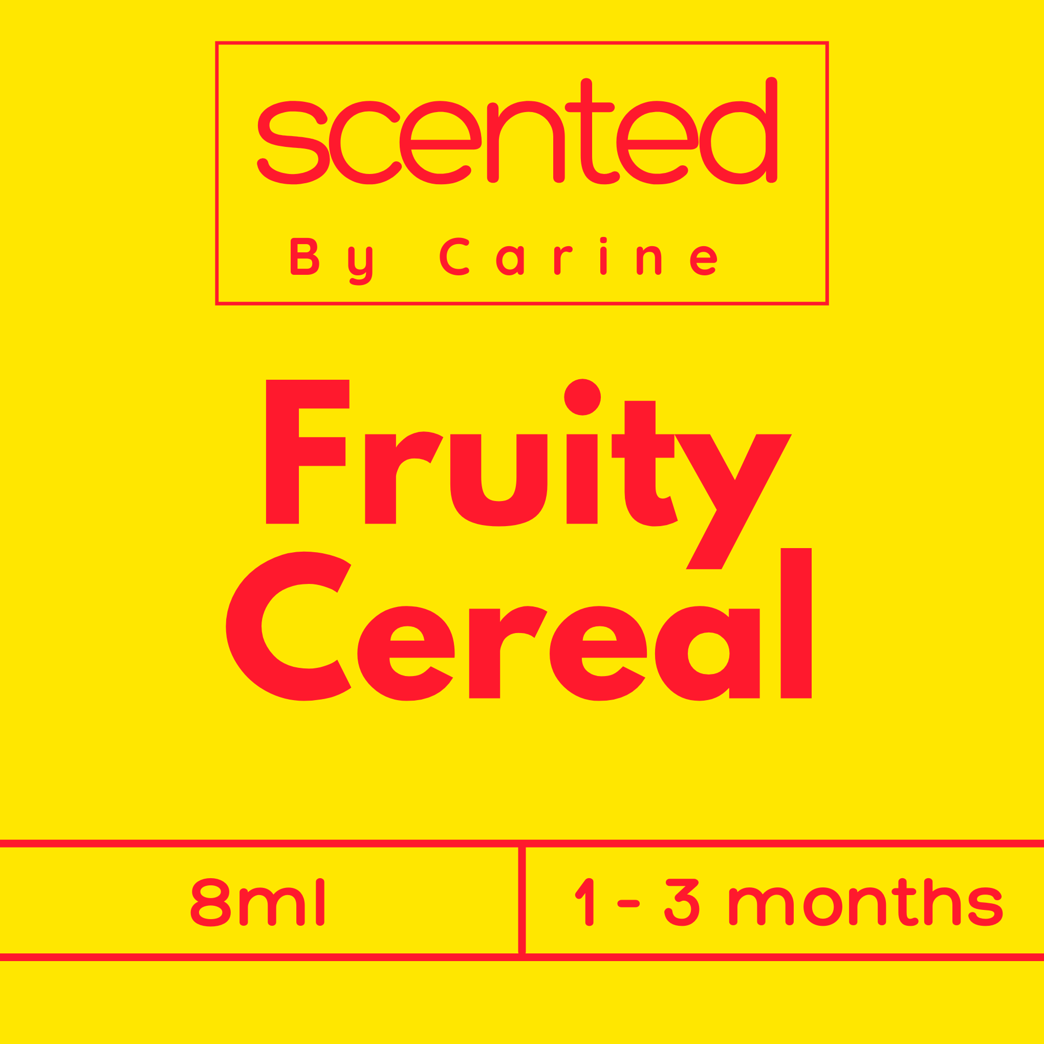 Fruity Cereal-Car Diffuser-Scented by Carine Car Air Freshener Diffuser