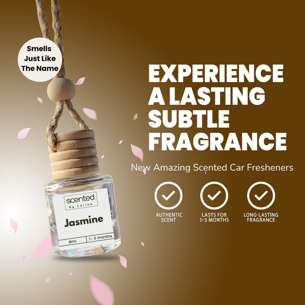 Jasmine-Car Diffuser-Scented by Carine Car Air Freshener Diffuser