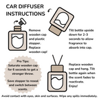 Lychee-Car Diffuser-Scented by Carine Car Air Freshener Diffuser