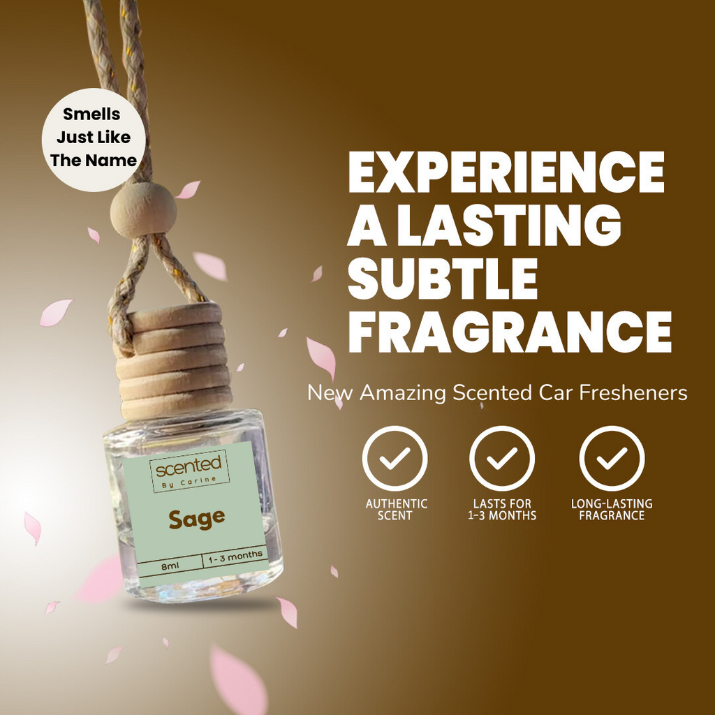 Sage-Car Diffuser-Scented by Carine Car Air Freshener Diffuser