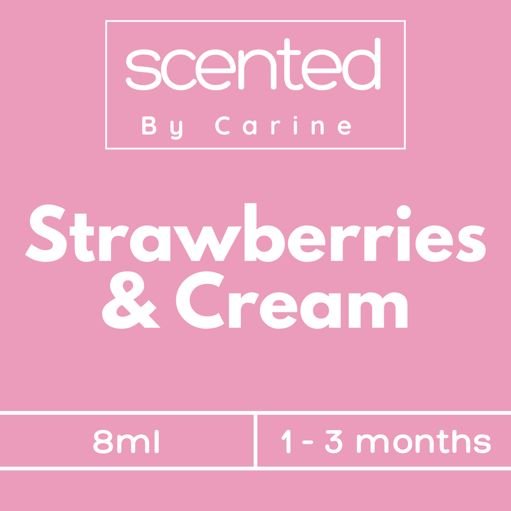Strawberries & Cream-Car Diffuser-Scented by Carine Car Air Freshener Diffuser